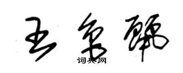 朱锡荣王鲁丽草书个性签名怎么写