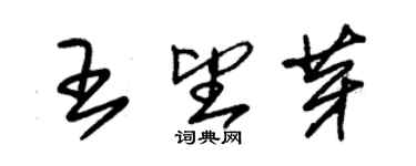 朱锡荣王望芽草书个性签名怎么写