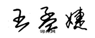 朱锡荣王孟婕草书个性签名怎么写
