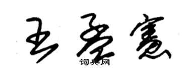 朱锡荣王孟宪草书个性签名怎么写