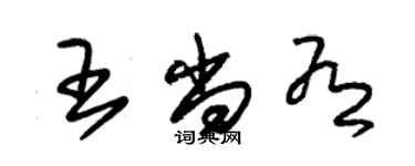 朱锡荣王尚有草书个性签名怎么写