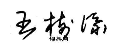 朱锡荣王树添草书个性签名怎么写