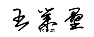 朱锡荣王业垒草书个性签名怎么写
