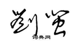 曾庆福刘闽草书个性签名怎么写