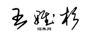 朱锡荣王雅杉草书个性签名怎么写