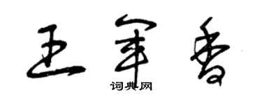 曾庆福王军香草书个性签名怎么写