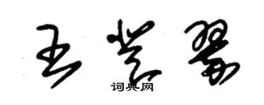 朱锡荣王登翠草书个性签名怎么写