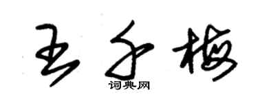 朱锡荣王千梅草书个性签名怎么写