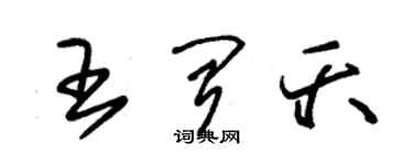 朱锡荣王闻夭草书个性签名怎么写