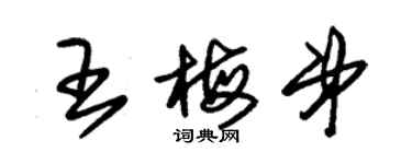 朱锡荣王梅弟草书个性签名怎么写