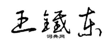 曾庆福王铁东草书个性签名怎么写