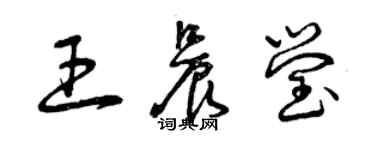 曾庆福王晨莹草书个性签名怎么写