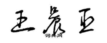曾庆福王晨臣草书个性签名怎么写