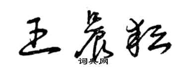 曾庆福王晨耘草书个性签名怎么写