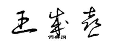 曾庆福王成喜草书个性签名怎么写