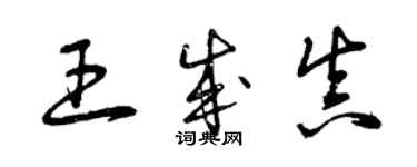 曾庆福王成真草书个性签名怎么写