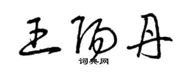 曾庆福王阳丹草书个性签名怎么写