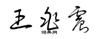 曾庆福王兆震草书个性签名怎么写