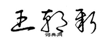 曾庆福王朝新草书个性签名怎么写