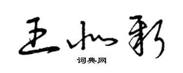 曾庆福王北新草书个性签名怎么写