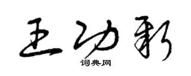 曾庆福王功新草书个性签名怎么写