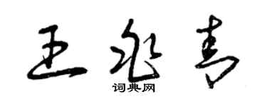 曾庆福王兆青草书个性签名怎么写