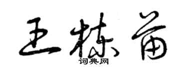 曾庆福王栋苗草书个性签名怎么写