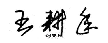 朱锡荣王耕年草书个性签名怎么写