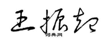 曾庆福王振起草书个性签名怎么写