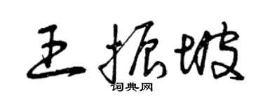 曾庆福王振坡草书个性签名怎么写