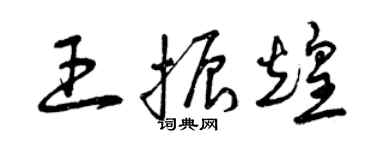 曾庆福王振煌草书个性签名怎么写