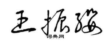 曾庆福王振缨草书个性签名怎么写