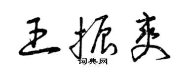 曾庆福王振爽草书个性签名怎么写