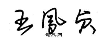 朱锡荣王凤贞草书个性签名怎么写