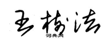 朱锡荣王树法草书个性签名怎么写