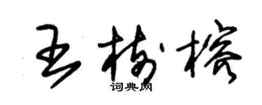 朱锡荣王树榕草书个性签名怎么写