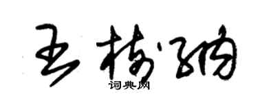 朱锡荣王树纳草书个性签名怎么写