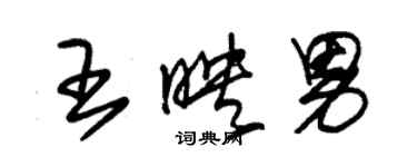 朱锡荣王映男草书个性签名怎么写