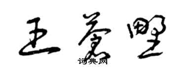 曾庆福王苍野草书个性签名怎么写