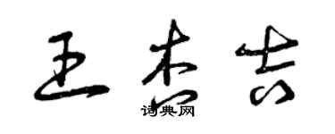 曾庆福王杏吉草书个性签名怎么写