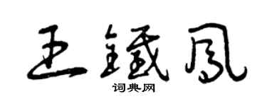 曾庆福王铁凤草书个性签名怎么写
