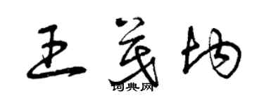 曾庆福王茂均草书个性签名怎么写