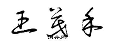 曾庆福王茂禾草书个性签名怎么写