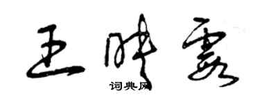 曾庆福王映霞草书个性签名怎么写