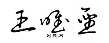 曾庆福王唯圣草书个性签名怎么写