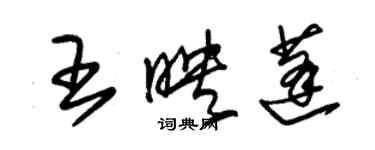 朱锡荣王映蓬草书个性签名怎么写