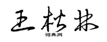 曾庆福王楷林草书个性签名怎么写