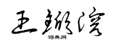 曾庆福王锨溶草书个性签名怎么写