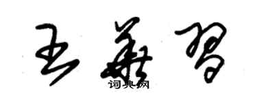朱锡荣王华习草书个性签名怎么写