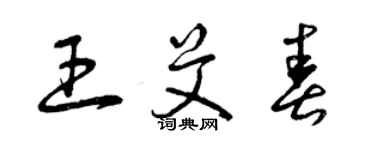 曾庆福王艾春草书个性签名怎么写